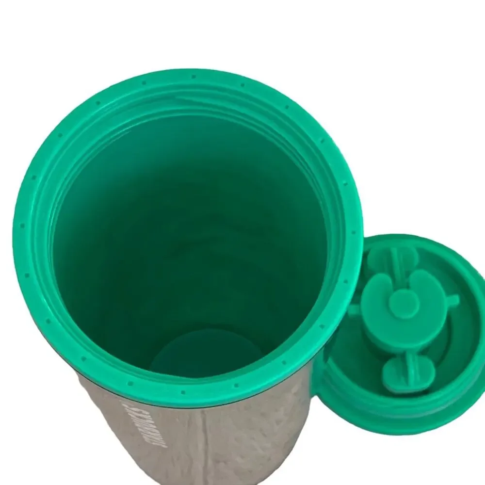 Starbucks 2019 Holiday Green Gold Foil 16 oz Tumbler NWOT